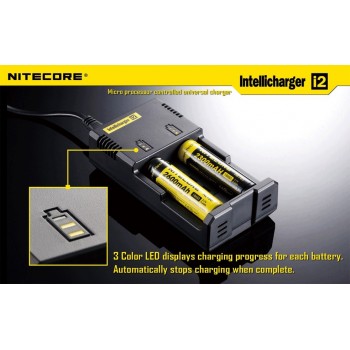 CHARGEUR BATTERIES NITECORE INTELLICHARGER i2