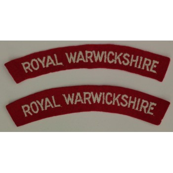 Titres d'épaules Royal Warwickshire (La paire)