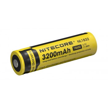 Batterie Nitecore RECHARGEABLE 18650 NL1832 3200mAh 3.7V protégée Li-ion