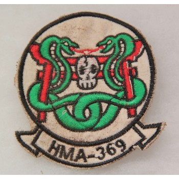 INSIGNE TISSUS "HMA-369" (Marine Attack Squadron 369). USMC VIETNAM