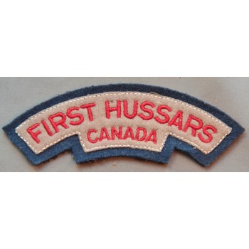 TITRE D’ÉPAULE FIRST HUSSARS CANADA  2ème GM