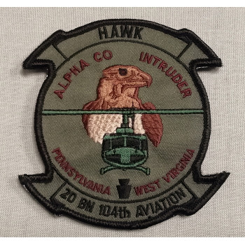 INSIGNE TISSU Alpha Co 2nd Bn 104th Aviation Regiment Pennsylvania/West Virginia National Guard