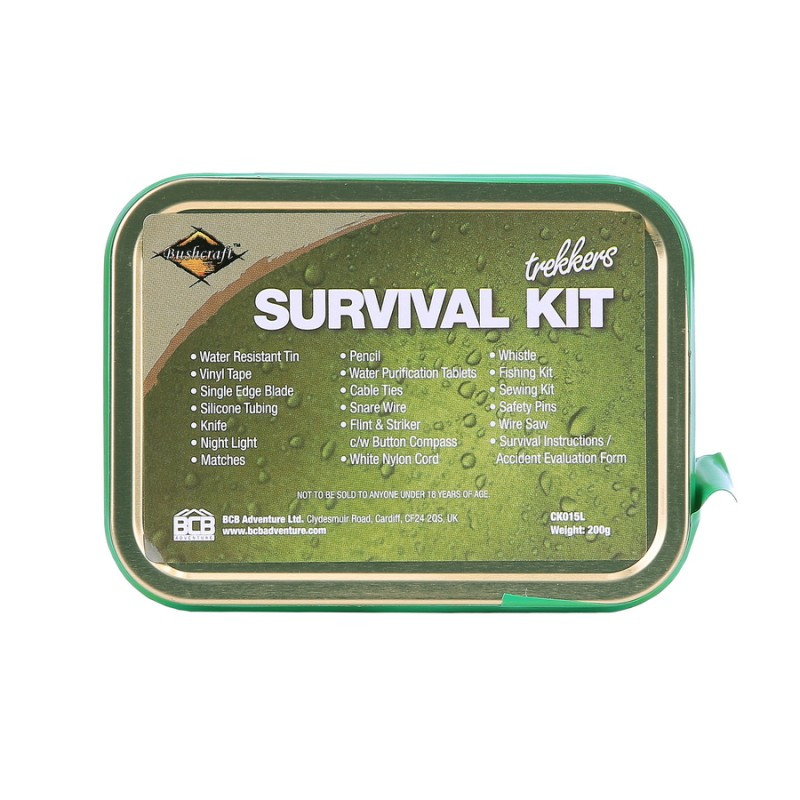 Pack de survie étanche Trekking Survival Kit BCB