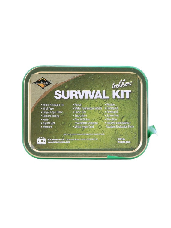 Pack de survie étanche Trekking Survival Kit BCB