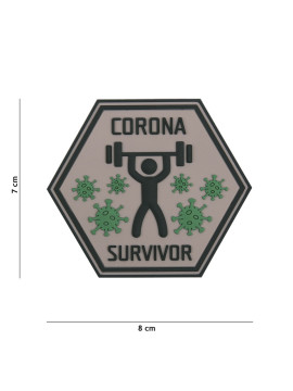 PATCH 3D PVC CORONA SURVIVOR