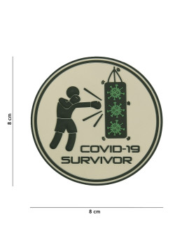 PATCH 3D PVC COVID-19 SURVIVOR