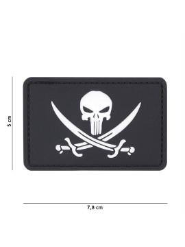 PATCH 3D PVC PIRATE PUNISHER