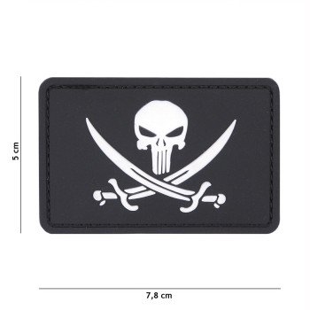 PATCH 3D PVC PIRATE PUNISHER