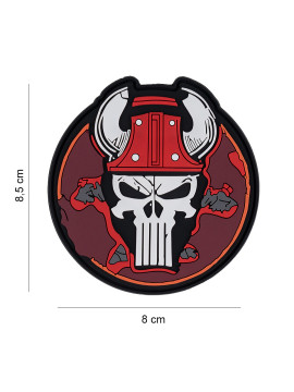 PATCH 3D PVC PUNISH SKULL BULL