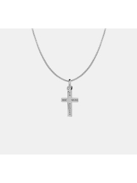 COLLIER CROIX FIDES ARGENT...